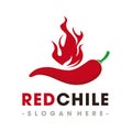 Red Chile Pepper Logo Vector