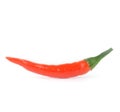 Red chili or chilli cayenne pepper isolated Royalty Free Stock Photo