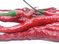 Red chili and curly Royalty Free Stock Photo