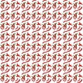 Red chili pattern illustration Royalty Free Stock Photo
