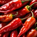 Red chili pepper fresh raw organic vegetable