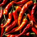 Red chili pepper fresh raw organic vegetable
