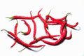 Red chili pepper isolated on white background Royalty Free Stock Photo