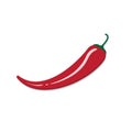 Red chili pepper. Chili. Mexican food, vector illustration. Cinco de Mayo.