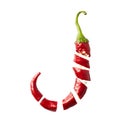 Red chili peppers Royalty Free Stock Photo