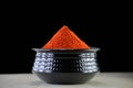 Red chili powder. Royalty Free Stock Photo