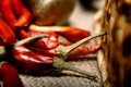 Red chilie peppers Royalty Free Stock Photo