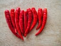 Red chilies close up