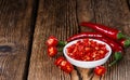Red Chilis in a bowl (cutted) Royalty Free Stock Photo
