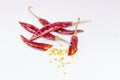 Red chilli,dried red chilli. Royalty Free Stock Photo