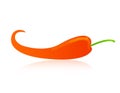 Red chilli logo Royalty Free Stock Photo