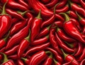 Red Chili Pattern Background. Generative AI Royalty Free Stock Photo