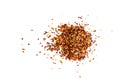 Red Chilli Pepper Flakes with Seeds Isolated