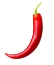 Red chilli pepper isolated