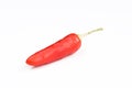 Red chilli pepper isolated on white background. Spicy hot vegetable Royalty Free Stock Photo