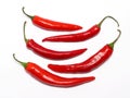 Red chilli peppers Royalty Free Stock Photo