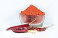 Red chilli with red chilli powder ,dried red chilli.