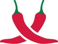 Red chillies vector