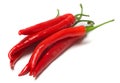 Red chilly peppers Royalty Free Stock Photo