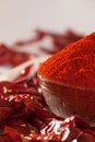 Red Chilly powder. Royalty Free Stock Photo