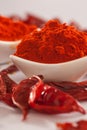 Red Chilly powder. Royalty Free Stock Photo