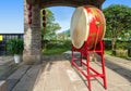 Red chinese drum Royalty Free Stock Photo