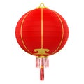 Red Chinese Lantern Isolated Royalty Free Stock Photo