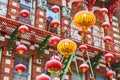 Red Chinese lanterns in Chinatown of San Francisco Royalty Free Stock Photo