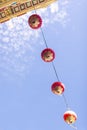 Red Chinese lanterns in Chinatown of San Francisco Royalty Free Stock Photo