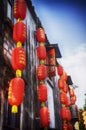 Red Chinese lanterns Tongli Town China Royalty Free Stock Photo