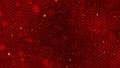 Red Chinese New Year background with golden stars glittering, and dragon pattern. 3D rendering. Magical Happy new year animation