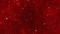 Red Chinese New Year background with golden stars glittering, and dragon pattern. 3D rendering. Magical Happy new year animation