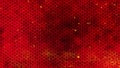 Red Chinese New Year background with golden stars glittering, and dragon pattern. 3D rendering. Magical Happy new year animation.