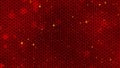 Red Chinese New Year background with golden stars glittering, and dragon pattern. 3D rendering. Magical Happy new year animation.