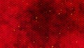 Red Chinese New Year background with golden stars glittering, and dragon pattern. 3D rendering. Magical Happy new year animation.