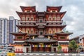 Red Chinese temple - Buddha Tooth Relic Temple and Museum in Singapore