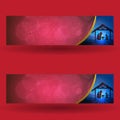 Red Chistmas Banner for Template