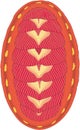 Red Chiton Shell Illustration