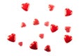 Red chocolate hearts Royalty Free Stock Photo