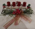 Red christmas advent decoration Royalty Free Stock Photo