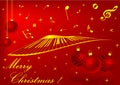 Red Christmas background Royalty Free Stock Photo