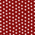 Red Christmas background, snowflakes pattern. Blank template for design. Christmas Royalty Free Stock Photo