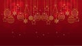 Red Christmas background with stars. Royalty Free Stock Photo