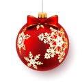 Red christmas bal Royalty Free Stock Photo
