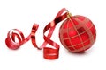 Red Christmas ball Royalty Free Stock Photo