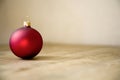 Red christmas ball decoration Royalty Free Stock Photo