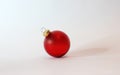 Red christmas ball over white background, Royalty Free Stock Photo
