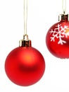 Red christmas balls Royalty Free Stock Photo