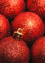 Red christmas balls Royalty Free Stock Photo