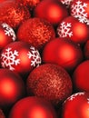 Red christmas balls Royalty Free Stock Photo